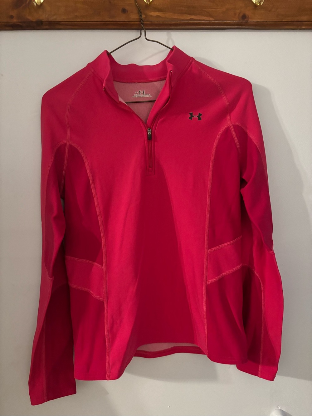Under Armour Bright Pink Full-Zip Athletic Pullover